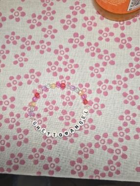 Handmade Beaded "Ghetto Angel" Bracelet
